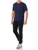 Amazon Essentials Herren T-Shirt Slim Fit Rundhals Tasche 2Er-Pack Marine L