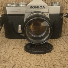 Konica Autoreflex T SLR Camera with Hexanon AR 57mm f/1.4 Lens  Lens Cap