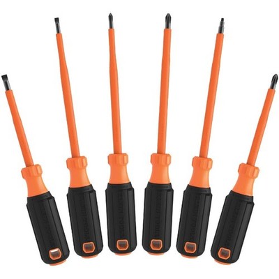 Klein Tools 85076INS Insulated Screwdriver Set, Made in USA, features 1000V E...