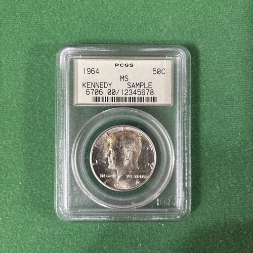 1964 Kennedy Half Dollar PCGS SAMPLE Holder MS
