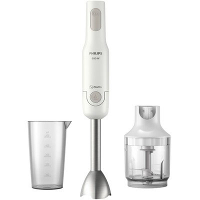Philips HR2535/00 Stabmixer grau/weiß Spritzschutz 650W ProMix Mixertechnologie