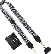 Phone Strap Crossbody for All Phones, Clip and Go Black Weave