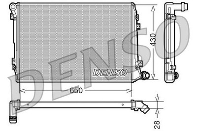 DENSO DRM32037 Kühler, Motorkühlung für AUDI,SEAT,SKODA,VW