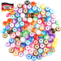 Mehrfarbige Acrylperlen 8Mm FüR Schmuck Diy Bastelset 300 StüCk