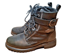 Harley-Davidson Black Waterproof Boots sz 8M Women's