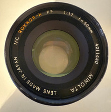 Minolta Lens MC Rokkor-X PF 1:1.7 4211440 Vintage Camera Lens Pre Owned 