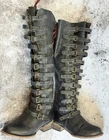 Freebird by Steven RYLAN Black Leather Multi Buckle Knee High Boots Women’s 7