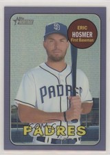2018 Topps Heritage High Number Hot Box Chrome Purple Refractor Eric Hosmer et0