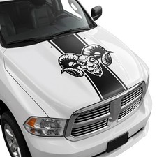 Hood Vinyl Stripe For Dodge Ram 1500 4x4 Truck Decal