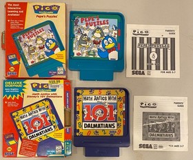 1994 SEGA PICO INTERACTIVE CHILD LEARNING LOT OF 7 IN BOX GAMES POCAHONTAS +