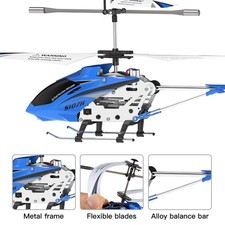 Helicóptero RC Una Llave Despegue/Aterrizaje Mini Helicóptero con Giroscopio para Adultos Niños