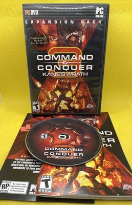 Command & Conquer 3: Kane's Wrath (PC DVD-ROM, 2008 w/ Manual, Expansion Pack)