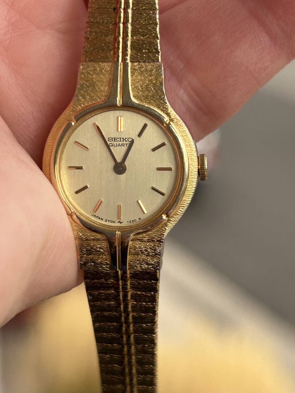 Seiko Ladies Gold-Tone Quartz Watch - 2Y00-0189