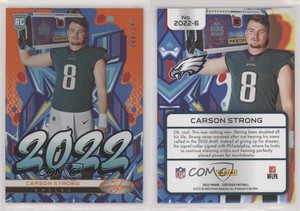 2022 Certified 2022 Mirror Orange /149 Carson Strong #2022-6 Rookie RC