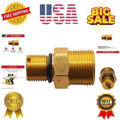 #ad #ad Cleaning Outlet Connector for Gas Powered Pressure Washer Pumps Gold $27.99