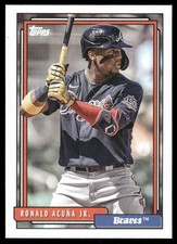 2021 Topps Update Series - 1992 Topps Redux Ronald Acuña Jr. #T92-6