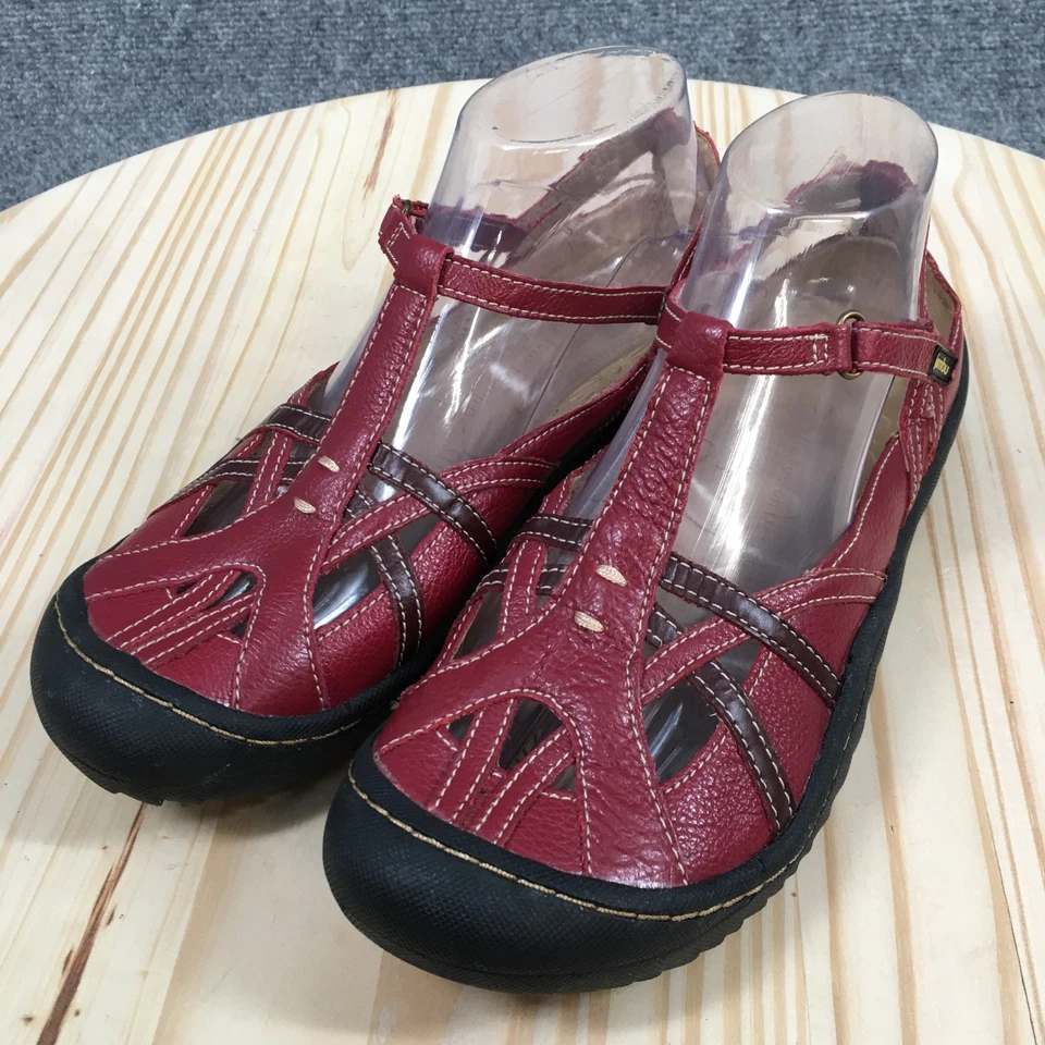 Zapatos para mujer JBU By Jambu 8,5 M Dune informales cómodos Mary Jane planos cuero rojo Foto 3 de 4