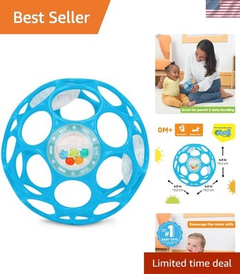 Oball BPA-Free Easy-Grasp Rattle Toy - 4  of Joy for Newborns in Blue