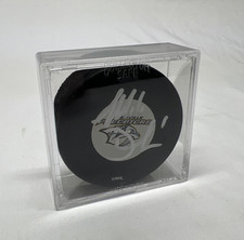 Mike Dunham Autographed NHL Nashville Predators Puck