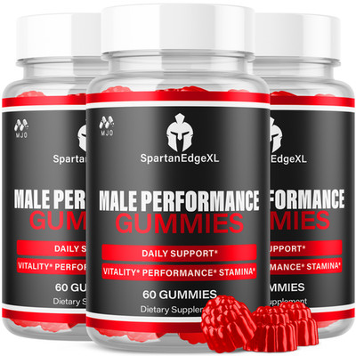 (3 Pack) Spartan Edge XL Male Gummys Advanced SpartanEdgeXL Formula 180 Gummies