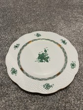 Herend "Chinese Bouquet" Apponyi Green serving platter /chop plate, 157/AV 11  