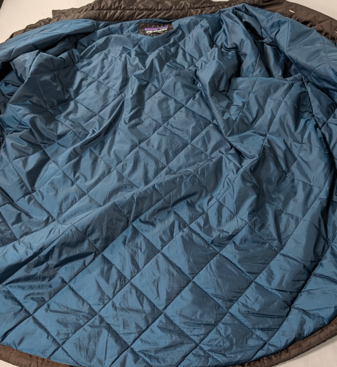 Patagonia Shirt Jacket Men XXL Brown PrimaLoft Insulated Lightweight Quilt Lined thumbnail 8