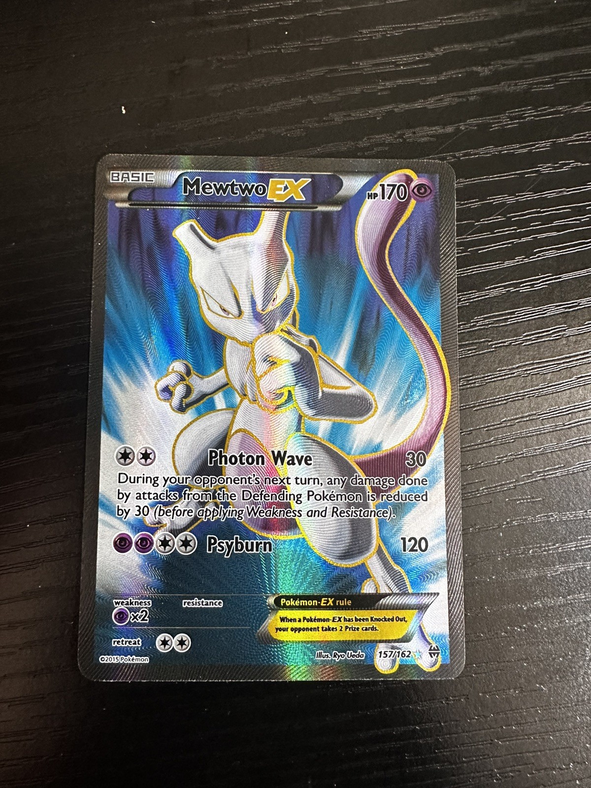 Mewtwo EX Full Art 157/162 Pokemon Breakthrough Ultra Rare English NM