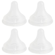 Silicone Nipple L For Spectra Baby Bottles Fast Flow Fits 6m Feeding 4 PCS