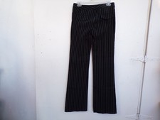 Bebe made in USA black/white stripe Pants Women size 4.