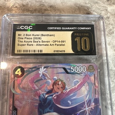 CGC 10 2026 One Piece OP14 EB04-091 Mr. 2 Bon Clay Alt Art not PSA