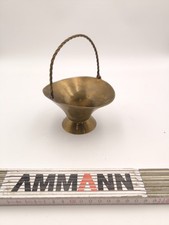 Mosiężna miska z uchwytem - bardzo dekoracyjna, kosze, miski