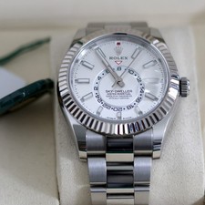 ROLEX Sky Dweller 42mm OysterSteel White Gold 336934  B+P 2025