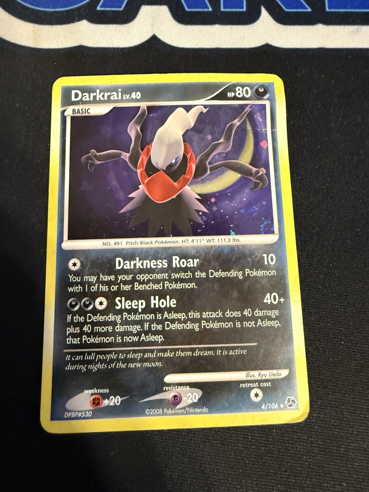 Pokémon TCG Darkrai Great Encounters Holo Rare Card 4/106 DMG