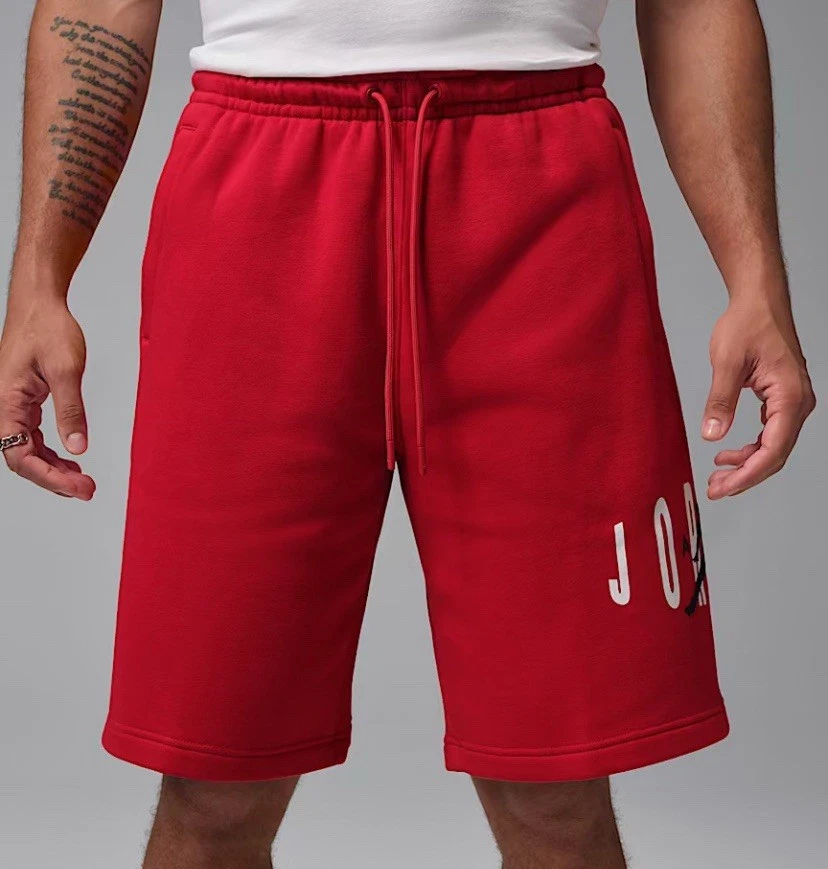 Jordan Brooklyn Fleece Men's Shorts Size XL Oversized Fit Red IQ2986-687
