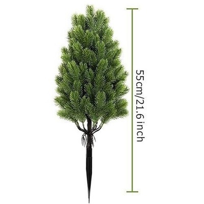 Lifelike 21.6 Artificial Cypress Topiary - Low Maintenance IndoorOutdoor Decor!