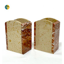 Fermalibri art deco in marmo vintage coppia reggilibri anni 30 Francia antichi