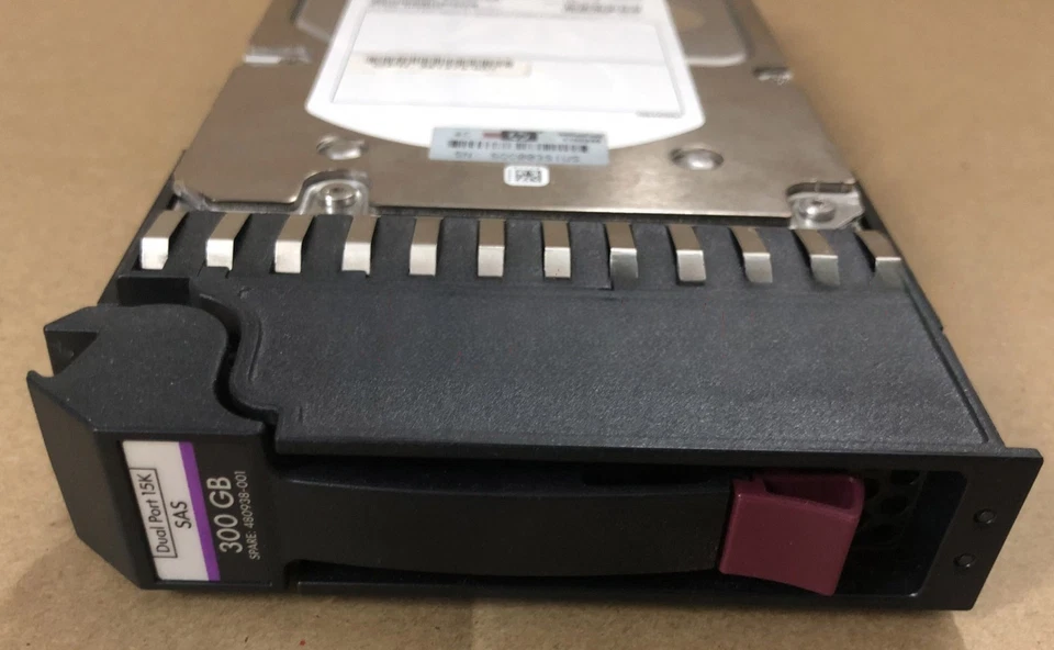 HPE 481272-001 AJ736A 300GB 480938-001 15K 3.5" MSA2 DP SAS Hard Disk Drives   - Image 3 of 3