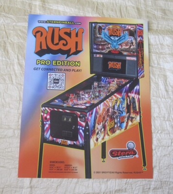 2022 STERN RUSH PRO PINBALL FLYER