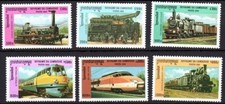 Cambodia 2000 MNH 6v, Railways, Tunnel, Trains, Locomotives [F1]