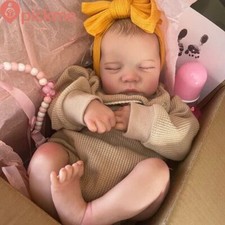 19" Reborn Realistic Baby Dolls Levi Full Vinyl Boy Girl Doll Newborn Kids Gift