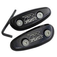For Suzuki GSX-R GSXR 600 750 1000 Black Motorcycle Mirror Base Plates Block Off