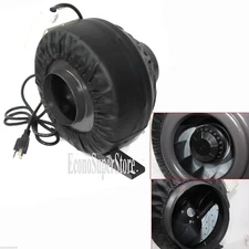 8" Inline  Duct 200W 770CFM Hydroponic Exhaust Fan Ventilation  Blower Air Cool