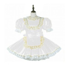 Sissy maid pvc dress lockable Uniform cosplay costume Tailor-made Sexy