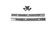Massey-Ferguson MF 240 MF240 Tractor Hood Decal Set w/Triangles Sticker L@@K