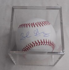 Brandon Guyer Autographed Baseball Cleveland Indians in Acrylic Display Case