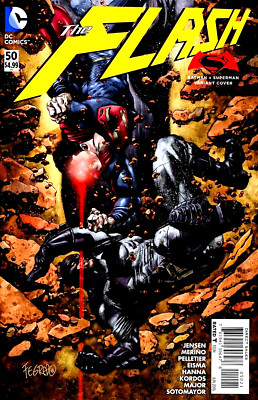 FLASH #50 DUNCAN FEGREDO BATMAN VS SUPERMAN DAWN OF JUSTICE VARIANT 2016 DC NM