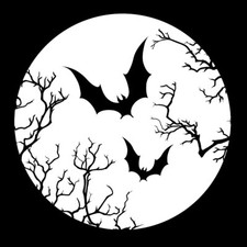 Murciélagos Luna Llena Vinilo 2 Calcomanías Coche Camión Tableta Laptop Ventana Vaso Espejo Pared