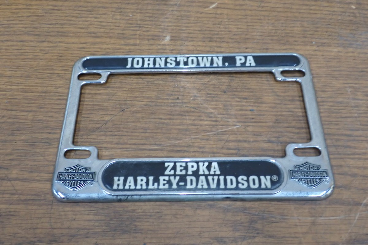 HARLEY DAVIDSON LICENSE PLATE TAG TRIM MOUNT CHROME | eBay