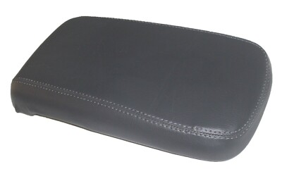Real Leather Dark Gray Center Console Lid Cover Fits 15-19 GMC Canyon