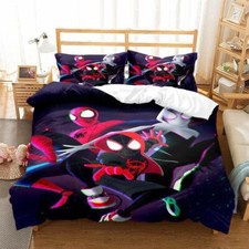 Spiderman Bedding Set 2/3 PCS Bed Sheets Duvet Cover Pillowcase Quilt Single